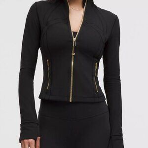 NWT Lululemon Define Jacket Nulu Cropped Black with GOLD Zipper
